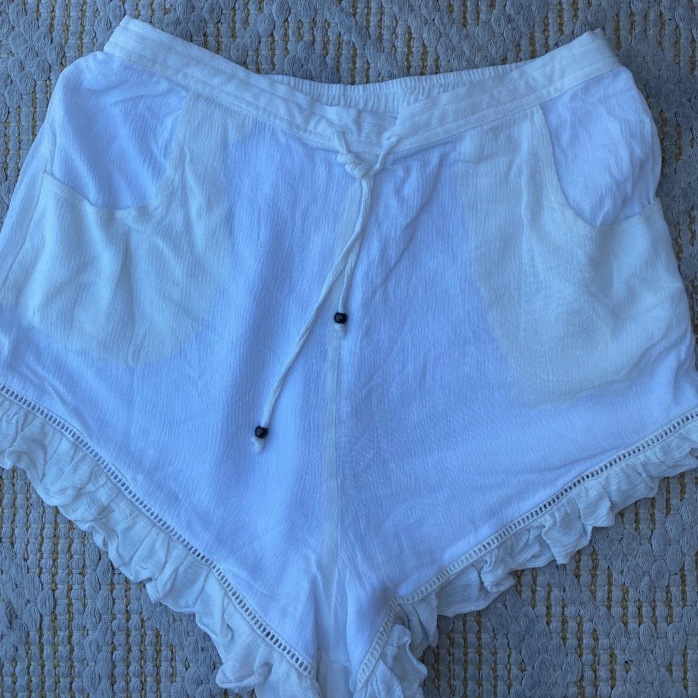 Skylar + Madison White tie shorts